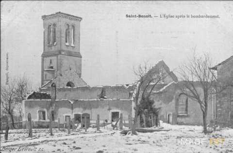 Eglise détruite (Saint-Benoît-la-Chipotte)